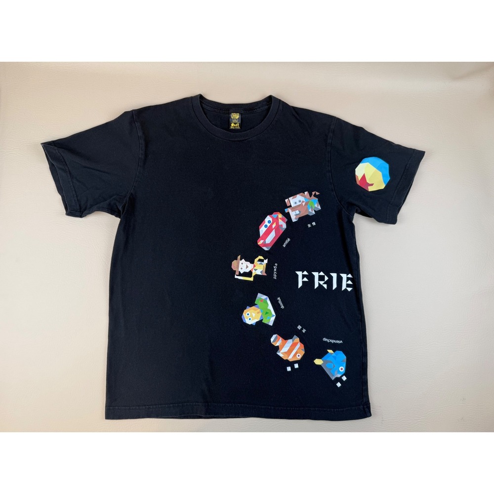 Streetwear Pixar Graphic Tee Geometric Friends Print Large Uniqlo UTGP